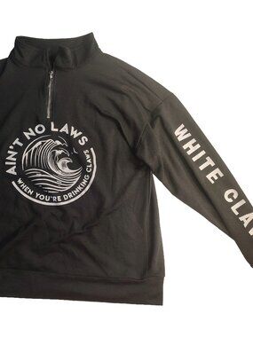 Women's Small Black Funny Humor "Aint No Laws When Your Drinking Claws" Jacket